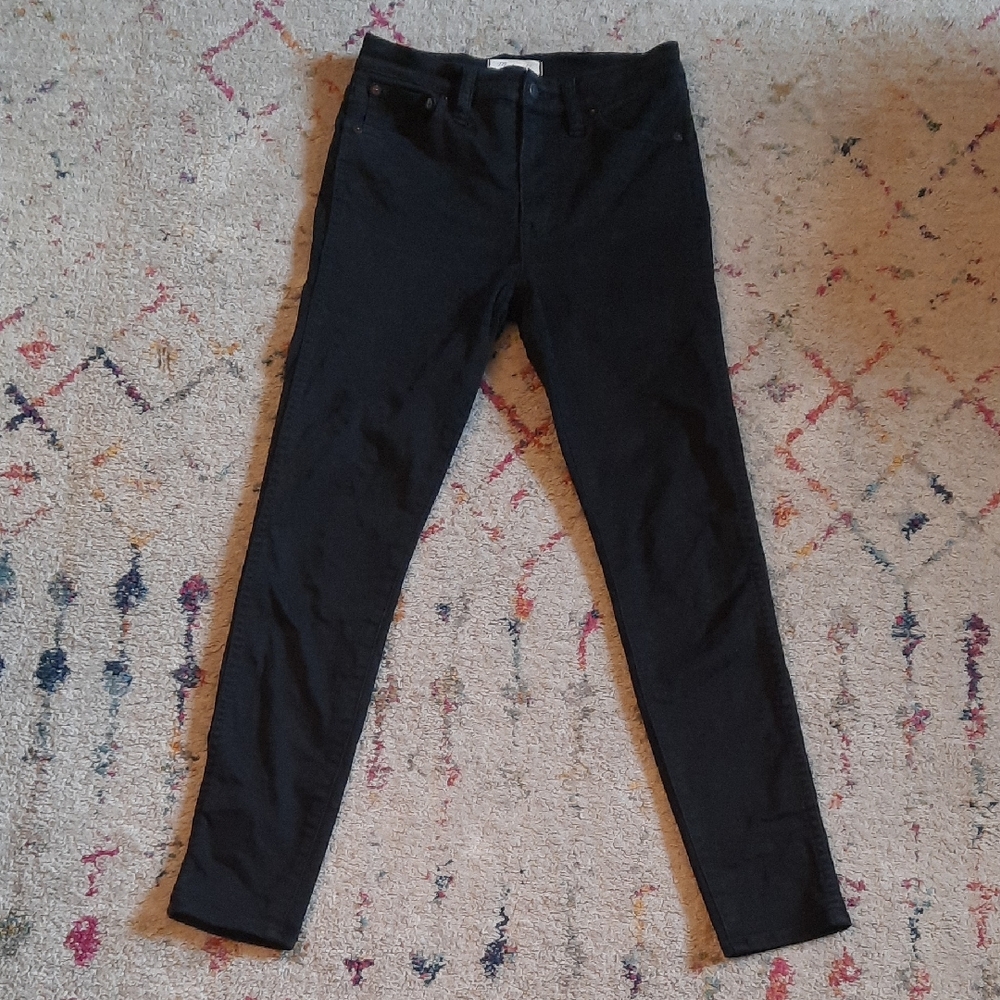 Madewell Black Skinny Jeans Carbondale Wash 27